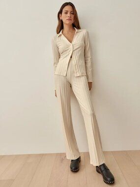 Reformation Zayne Two Piece Ivory - Size XS